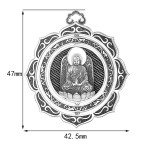 990 Silver Amitabha Buddha Pendant - Guardian for Dog & Zodiac Boar